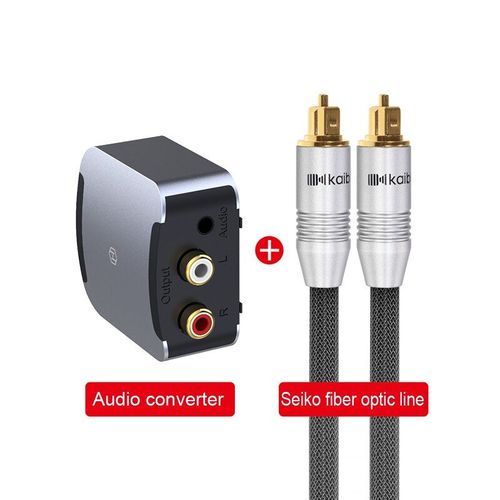 paquet de câble de fibre - 1.5m - Convertisseur Audio Coaxial numérique à Fiber optique contrastée, câble Audio TV, SPDIF à sortie Lotus 3.5