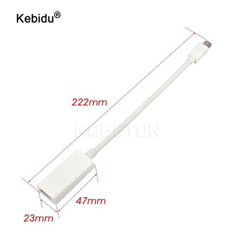 nègre - Mini DP de HDMI - convertisseur DP Mini adaptateur DisplayPort, Port d'affichage DP vers HDMI, compatible Thunderbolt pour Mac Macbook Pro Air