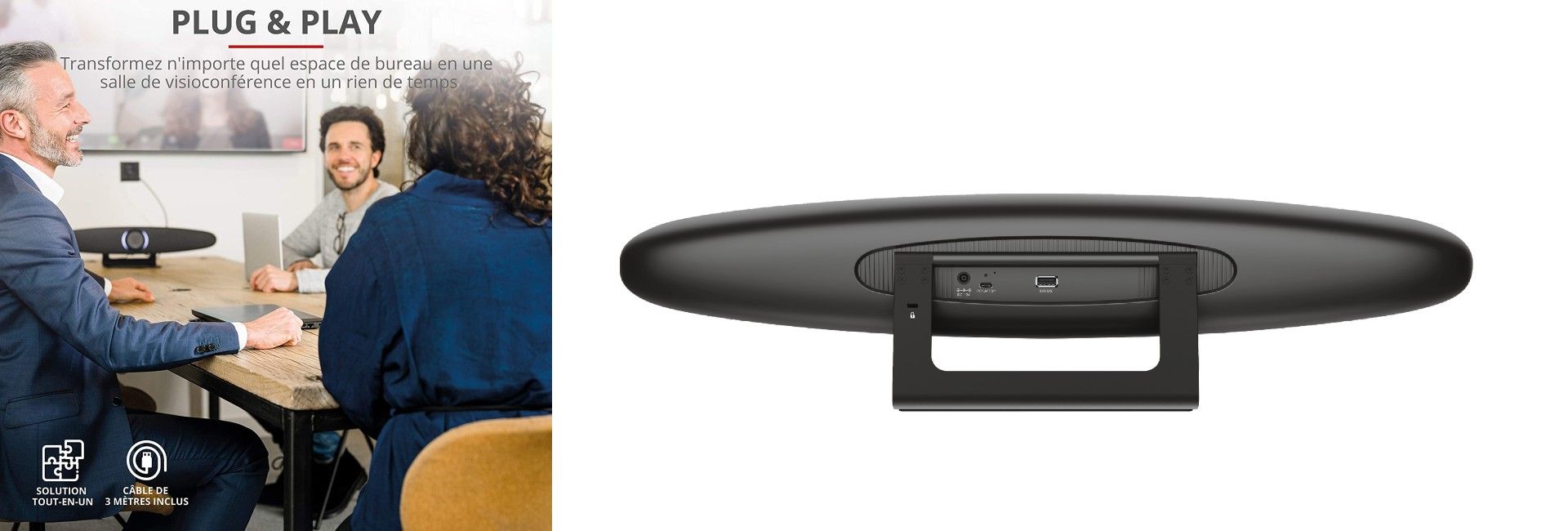 Trust Iris Cam�ra pour Visioconf�rence 4K UHD image 1 | Rakuten