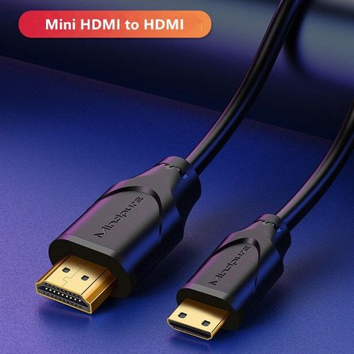 Mini HDMI vers HDMI - 1m - Displayport vers câble hdmi 4K 60Hz, port d'affichage, mini micro hdmi pour apple tv, ps4, ps5, xbox, série x, projecteurs, Audio d'ordinateur portable