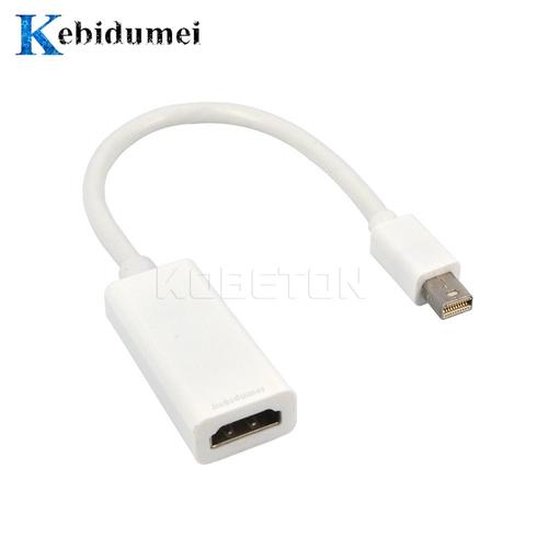 Mini DP de HDMI - Kebidumei 2021 DP Thunderbolt vers HDMI-câble compatible mâle vers femelle adaptateur de convertisseur DP Port d'affichage pour ordinateur portable