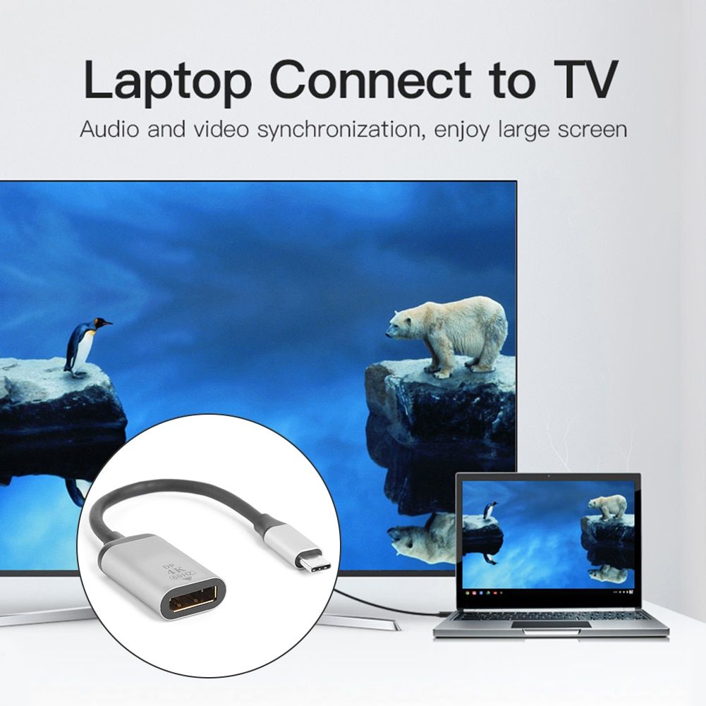 Mini adaptateur USB C vers DP Type C mle vers 4K 60Hz Displ... - 7