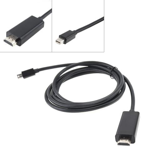 Mini câble DisplayPort HDMI 1.8 1080P 1.4 M, adaptateur actif DP vers HDMI, Port d'affichage, connecteur HDMI, convertisseur, cordon adapté à Dell