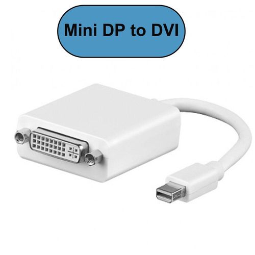 Adaptateur DVI à PEAD - PLS modèle - Mini Displayport display port DP vers HDMI, 4K VGA DVI, câble adaptateur vidéo compatible pour apple macbook