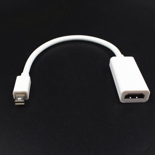 Le noir - 21cm - Mini DisplayPort Display Port DP vers VGA HDMI-adaptateur câble Mini DP vers HDMI-compatible pour Apple MacBook Air Pro Mac