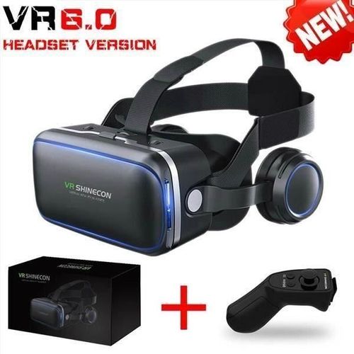 Casque VR 21,3 x10,7x 23cm ABS PC Casque de réalité virtuelle VR dernière génération Casque de réalité virtuelle pour VR Jeux noir