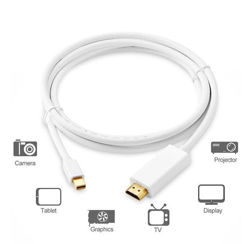 SOONHUA ? Mini Port d'affichage vers HDMI, câble Thunderbolt, convertisseur HDMI, adaptateur de câble Mini DP vers HDMI, pour MacBook Pro