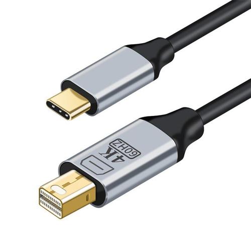 USB C à Mini DP - USB 3.1 Type-c vers compatibles DP Adaptateur pour MacBook Samsung USB-C à compatibles HDMI Câble Thunderbolt 3