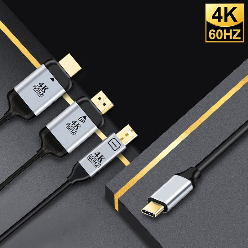 USB-C  HDMI - USB 3.1 Type-c vers compatibles DP Adaptateur... - 2
