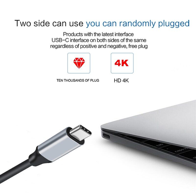USB-C  HDMI - USB 3.1 Type-c vers compatibles DP Adaptateur... - 4