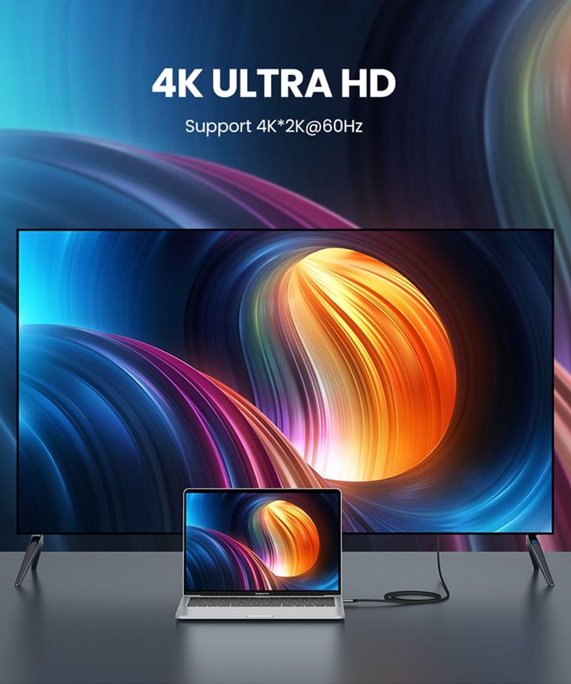 USB-C  HDMI - USB 3.1 Type-c vers compatibles DP Adaptateur... - 5