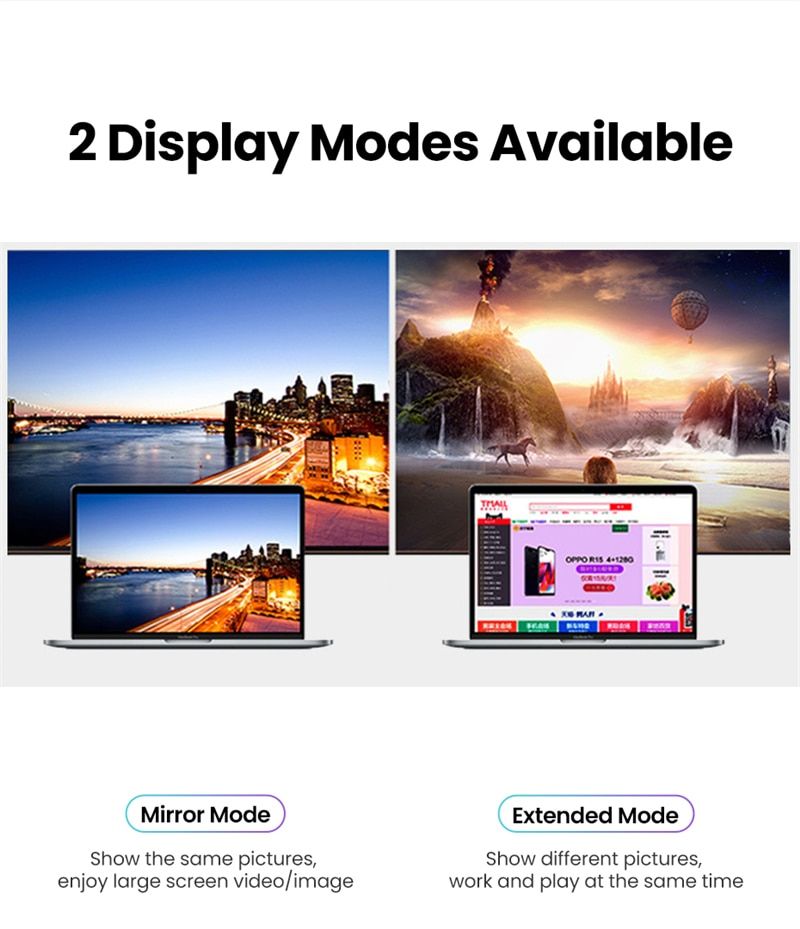 USB-C  HDMI - USB 3.1 Type-c vers compatibles DP Adaptateur... - 7