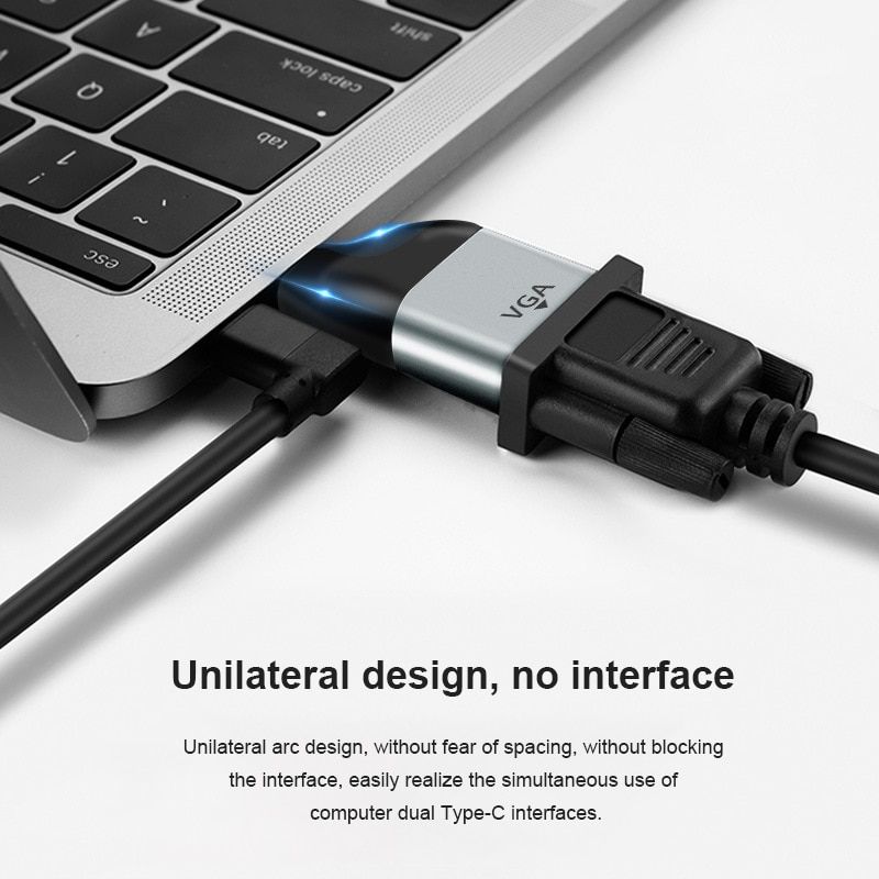 Type-C  RJ45 - USB C  compatibles HDMI Dp Mini Dp Adaptate... - 3