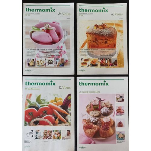 Lot De 4 Revues Thermomix Votre Magazine Culinaire N° De Bienvenue + N°40 + N°42 + N° La Cuisine Des Enfants - Boutique Axonalix