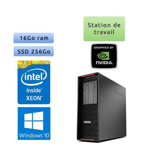 Lenovo ThinkStation P500 - Windows 10 - E5-1607v3 16Go 256Go SSD - Port Serie - Ordinateur Tour Workstation PC