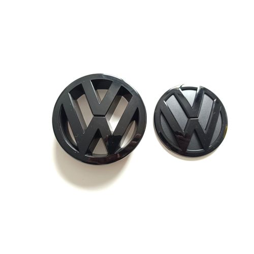 Pack Emblème Vw Golf 5 Mk5 Avant Et Arrière Noir Brillant Pour Vw Golf 5