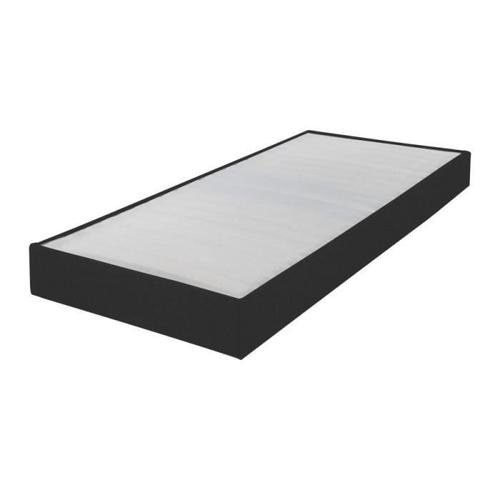 Sommier Tapissier Omega Anthracite 3 90x200 Lattes Bois - H.15 Cm - Made In France
