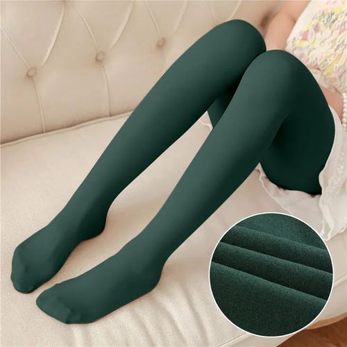 Leggings En Laine Taille Haute Doublés De Chaussettes Pour Femmes,Collants En Velours,Pantalons Thermiques,Collants Polaires,Peau Mince,Chaud,Hiver