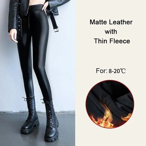 Leggings Taille Haute En Cuir Pu Velours Pour Femmes,Pantalons Smile 256,Vêtements Chauds Pour Dames,Optique Sexy,Hiver