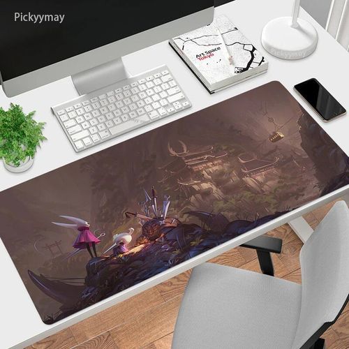 Grand tapis de souris Hollow Knight pour ordinateur,tapis de souris de jeu,tapis de clavier arc-en-ciel,tapis de table,caoutchouc,média - Type 10-300x700x2mm