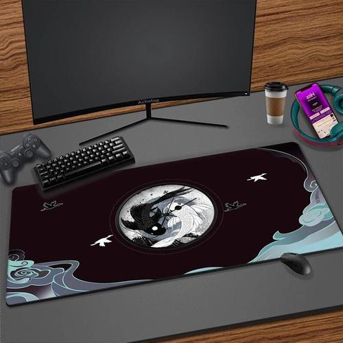 Grand tapis de souris Dragon chinois,accessoires de jeu,bureau HD,clavier d'ordinateur,sous-souris mdia,PC Gamer GreekMyth,polymres de bureau,100x50cm - Type EP230985 (2)-300x600x2mm