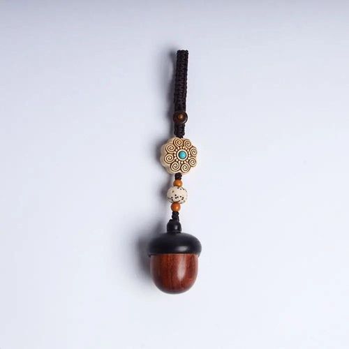 Boîte À Pendentif Vintage En Bois,Boîte À Pendentif En Bois,Collier Long,Porte-Clés,Style Chinois,Pour Couple,Cadeaux De Bijoux À La Mode - Type 8 Key Chain