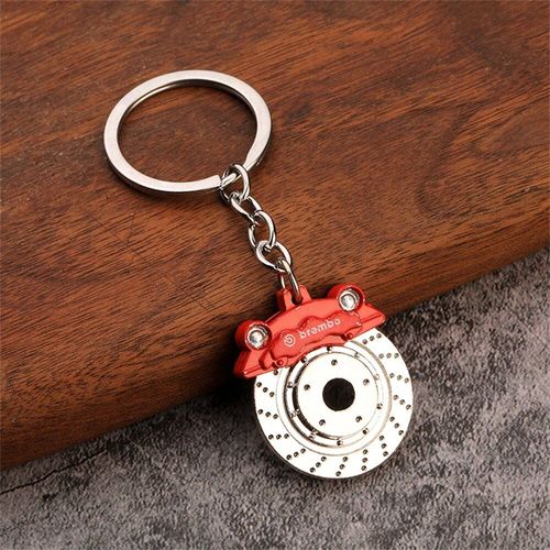 Porte-Clés En Métal De Pièces Automobiles De Simulation Créative Pour Hommes Et Femmes,Porte-Clés Pendentif Moyeu De Disque De Frein Turbo,Porte-Clés De Voiture,Cadeaux D'ornement - Type J