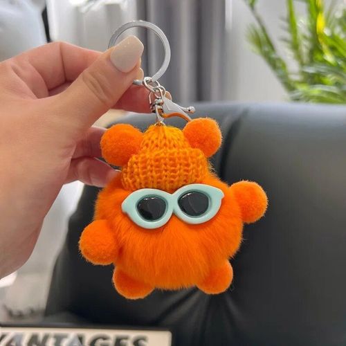 Porte-Clés En Peluche Kanter Pour Femmes Et Filles,Porte-Clés Lapin,Voiture,Cartable,Sac,Pendentif Mignon,Cadeau Déco,Petits Avantages Sociaux,Mode Coréenne Océanique #D