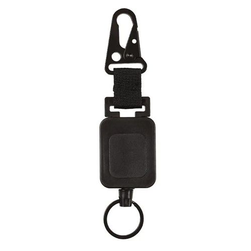 Porte-Clés Artificiel Astique En Métal Antivol,Facile À Tirer,Porte-Clé Sportif Rétractable,Anti-Perte,Sac À Dos,1 Pièce - Type Black