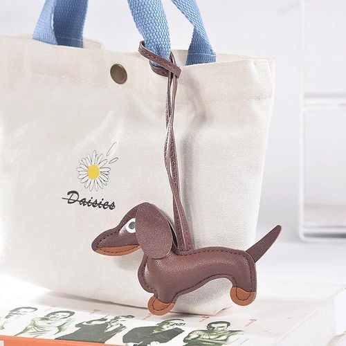 Porte-Clés Chien En Cuir Pu Pour Hommes Et Femmes,Pendentif De Sac,Bibelot De Bijoux,Teckel,Bouledogue,Voiture,Mode #A