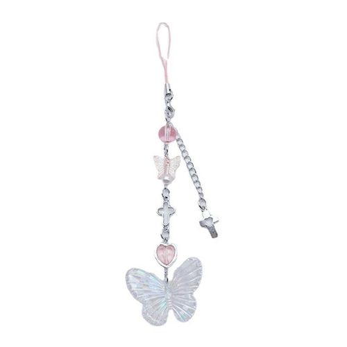 Porte-Clés N?ud Papillon En Résine Harvey,Breloque De Téléphone N?ud Papillon En Acrylique,Bijoux Faits À La Main Pour La Fête,03/ - Type 15.2cm White