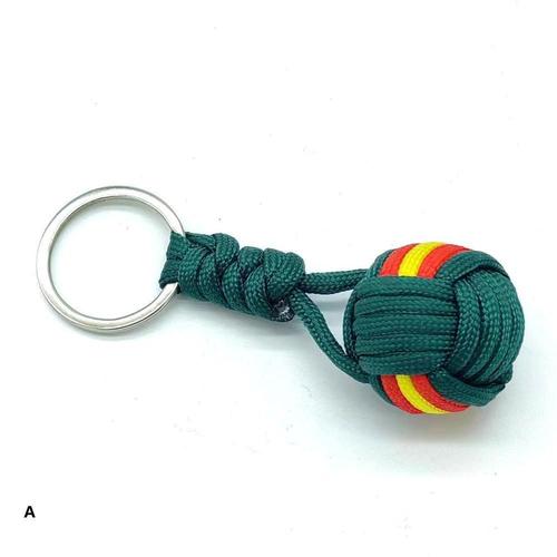 Porte-Clés Boule De Ultissée Parachute Créative,Porte-Clés Lanière,Porte-Clés Poing De Singe,Équipement Extérieur,Sac À Outils,Décoration De Face - Type A-A