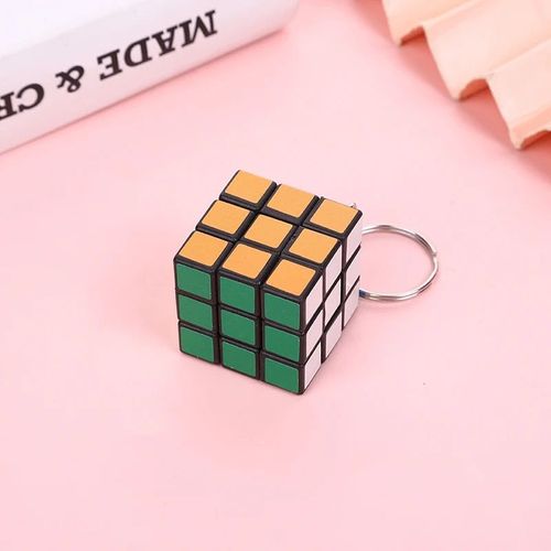 Porte-Clés Cube Magique Pour Enfants,Mini Puzzle Créatif,Sac Cadeau,Accessoires Pour Enfants,Bijoux À La Mode Pour Bol,3x3cm - Type 3x3cm