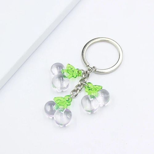 Porte-Clés En Forme De Fruit 3d En Acrylique,Mignon,Cerise,Pêche,Pomme,Fraise,Support De Voiture,Pendentif,Accessoires,Bijoux,Cadeau Pour Fille - Type Hb040-6