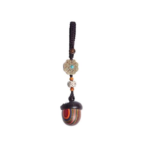 Boîte À Pendentif Vintage En Bois,Boîte À Pendentif En Bois,Collier Long,Porte-Clés,Style Chinois,Pour Couple,Cadeaux De Bijoux À La Mode - Type 2 Key Chain