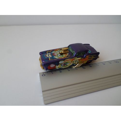 Dragster Modele Violet Turbo Et Tete Sur Capot-Hot Wheels