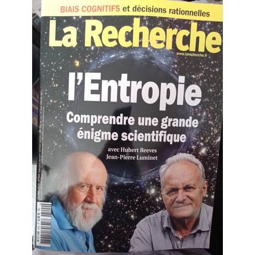 La Recherche N°544 : L'entropie