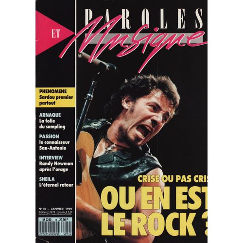 Paroles Et Musique / 01-1989 N°14 : Sheila (2p) - Ute Lemper (2p) - Michel Sardou (10p)