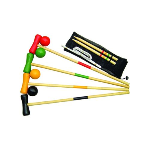 Jouets D Été Sport Bte/Jeux De Croquet Bois 73cm 4 Bal