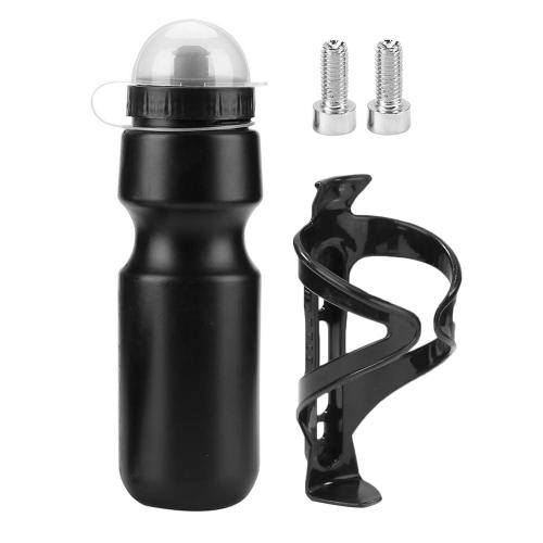 650ml Bouteille D'eau De Bicyclette + Support Vtt Cage À Eau À Vis Pour Montage Sur Vélo Drinkware Sports De Plein Air En Plastique Bouilloire Portative