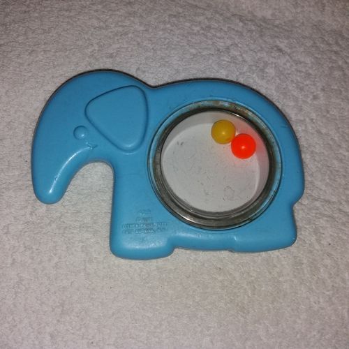 Hochet Avec Miroir Fisher Price : Éléphant Bleu