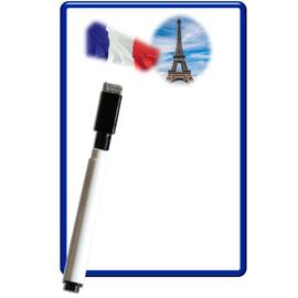 Pense bête magnétique frigo effaçable Photo Tour Eiffel 15x10 cm avec  marqueur effaçable magnétique - Tableau frigo magnétique effaçable - liste  à faire, pense bête
