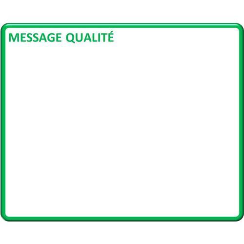 Magnet Message Métier Titre 'message Qualité' 15x21 Cm A5 Magnétique Effaçable À Sec - Carte Magnétique