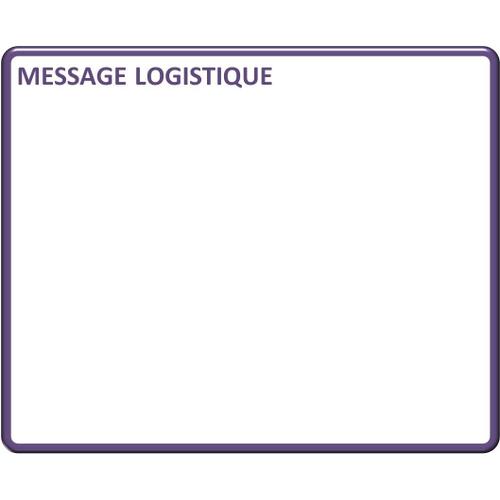 Magnet Message Métier Titre 'message Logistique' 15x21 Cm A5 Magnétique Effaçable À Sec - Carte Magnétique