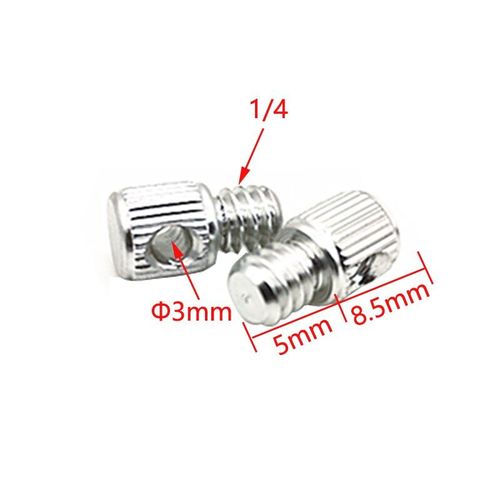 14 Argent - 1 pièces Vis à filetage Adaptateur Trépied Plaque Vis pour Caméra Flash de Lumière De Trépied