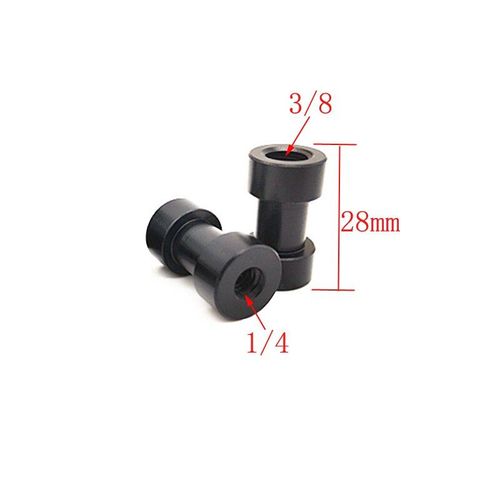 14-38 Noir - 1 pièces Vis à filetage Adaptateur Trépied Plaque Vis pour Caméra Flash de Lumière De Trépied