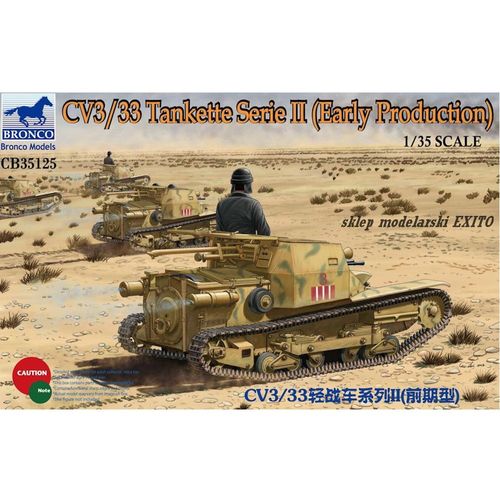 Maquette Char : Cv3/33 Tankette Serie Ii-Bronco Models