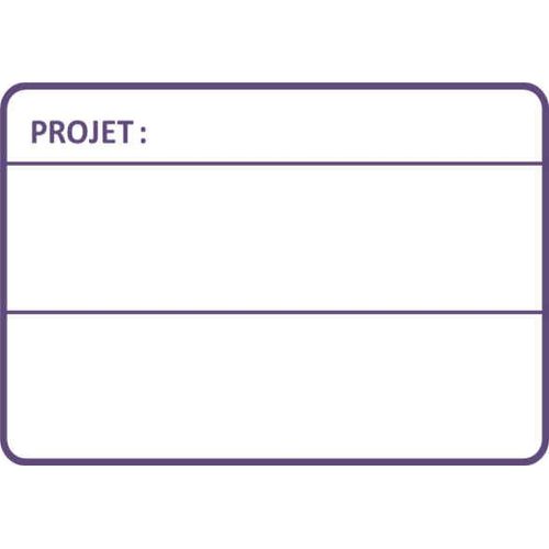 Lot De 10 Magnets 'projet' Vierge 10x7cm Magnétiques Effaçables À Sec - Cartes Magnétiques Projet