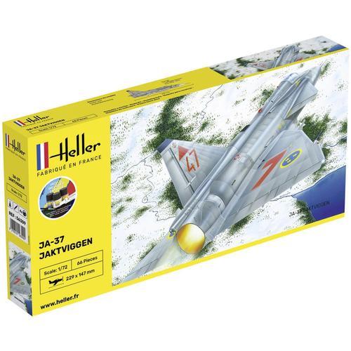 Maquette Avion : Starter Kit : Ja 37 Jaktviggen-Heller