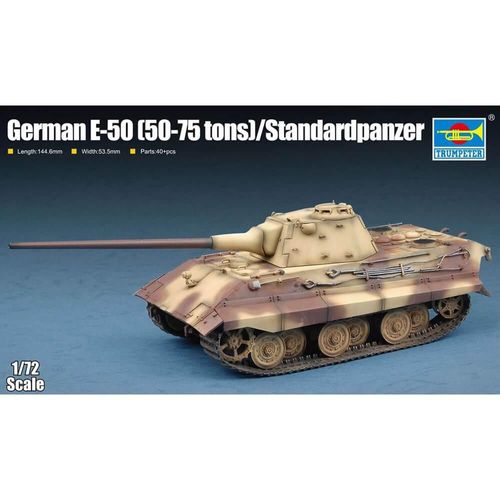 Maquette Char : German E-50(50-75 Tons)/Standardpanzer-Trumpeter